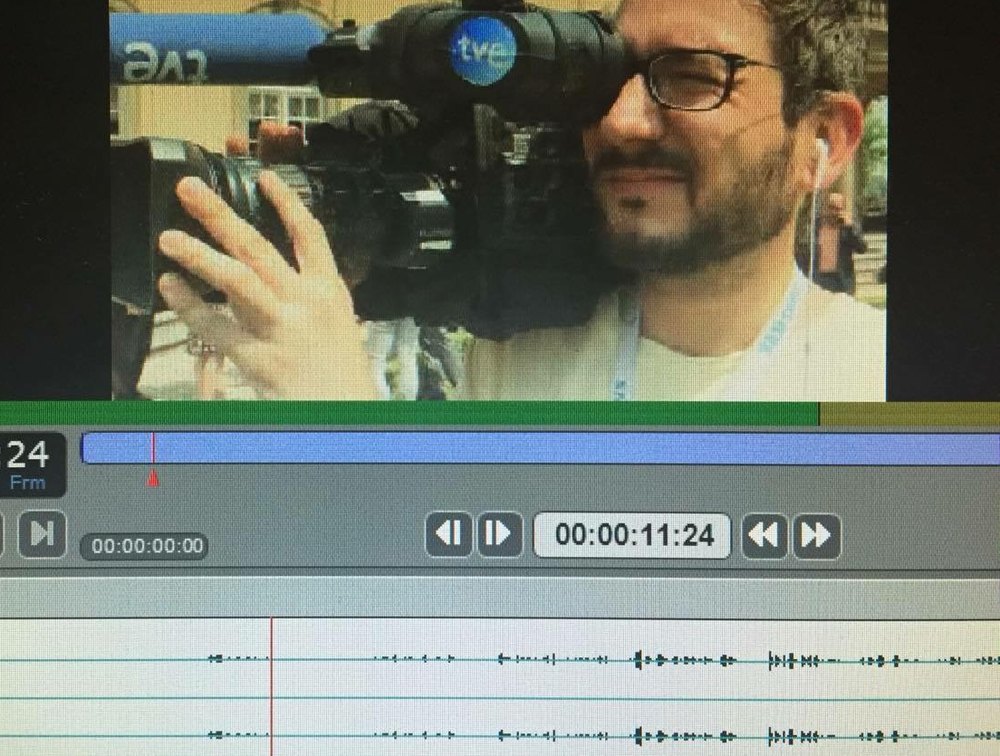 Broadcast piece on an editing monitor